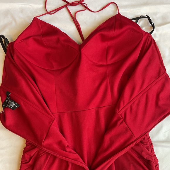 Laundry by Shelli Segal burgundy formal dress - Picture 6 of 6